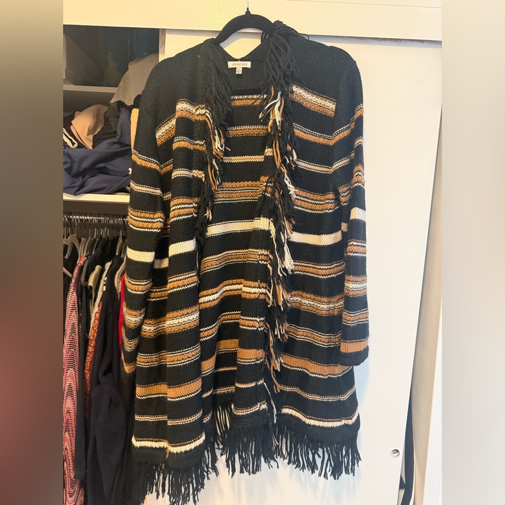 Johnny Was Ada striped alpaca cardigan